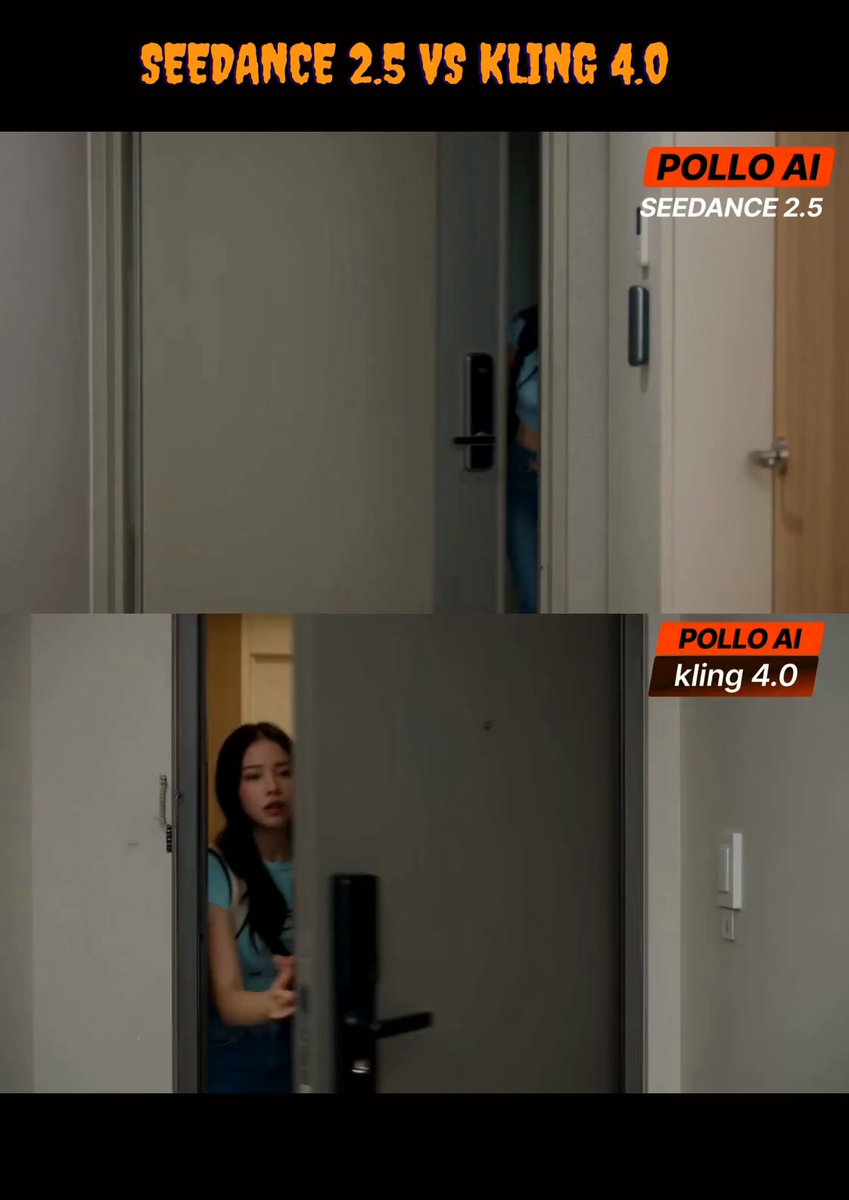 Pollo AI 上同提示词对比 Kling 4.0 与 Seedance 2.5