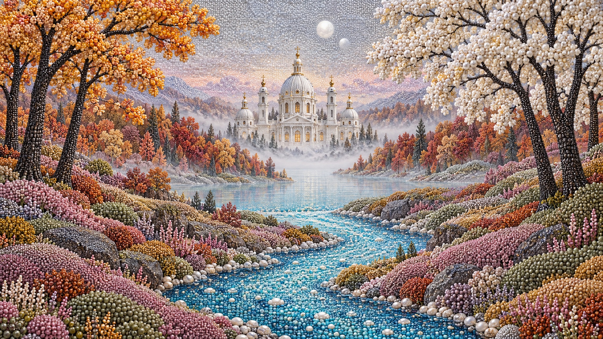 GPT Image 2.5 珠串质感插画