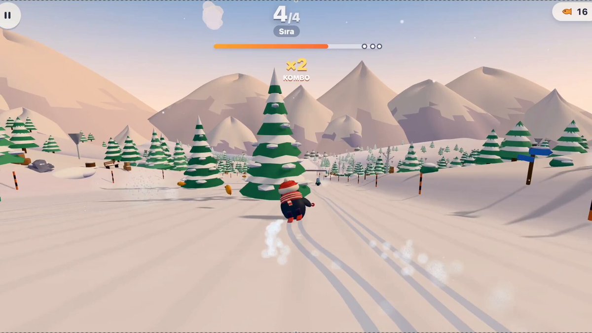 Opus 5.5 makes a penguin skiing game