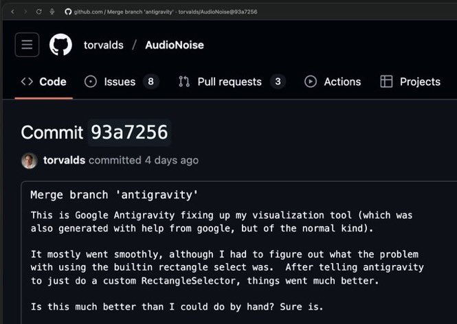 Developer jokes Gemini 4 Argon's coding commits look sponsored