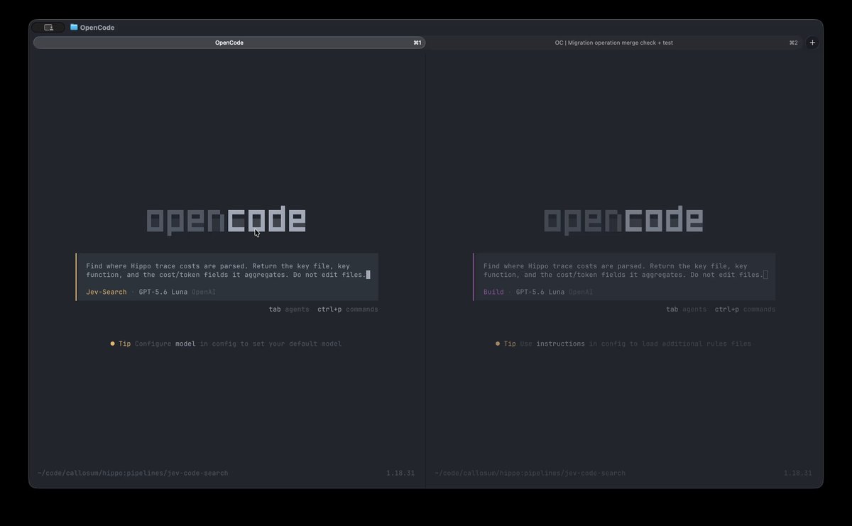 Jev 搜索工具让 OpenCode 编码 agent 快 3 倍