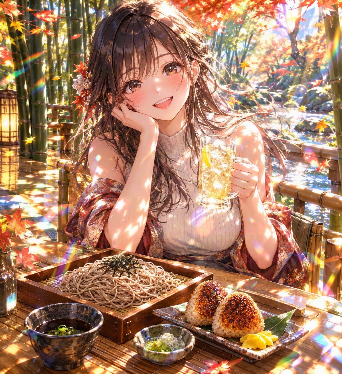 GPT Image 2.5 draws a breakfast soba illustration