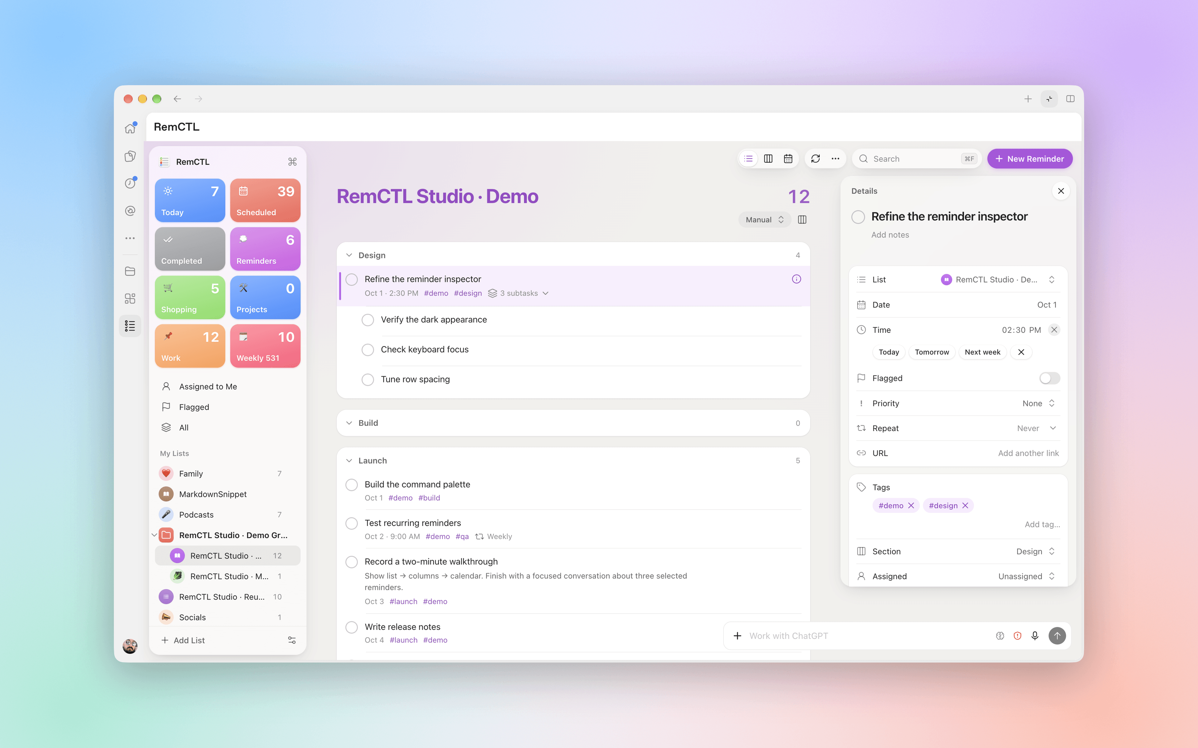 RemCTL 2.0:在 ChatGPT 里跑 Apple Reminders 扩展(第 2 张,共 4 张)