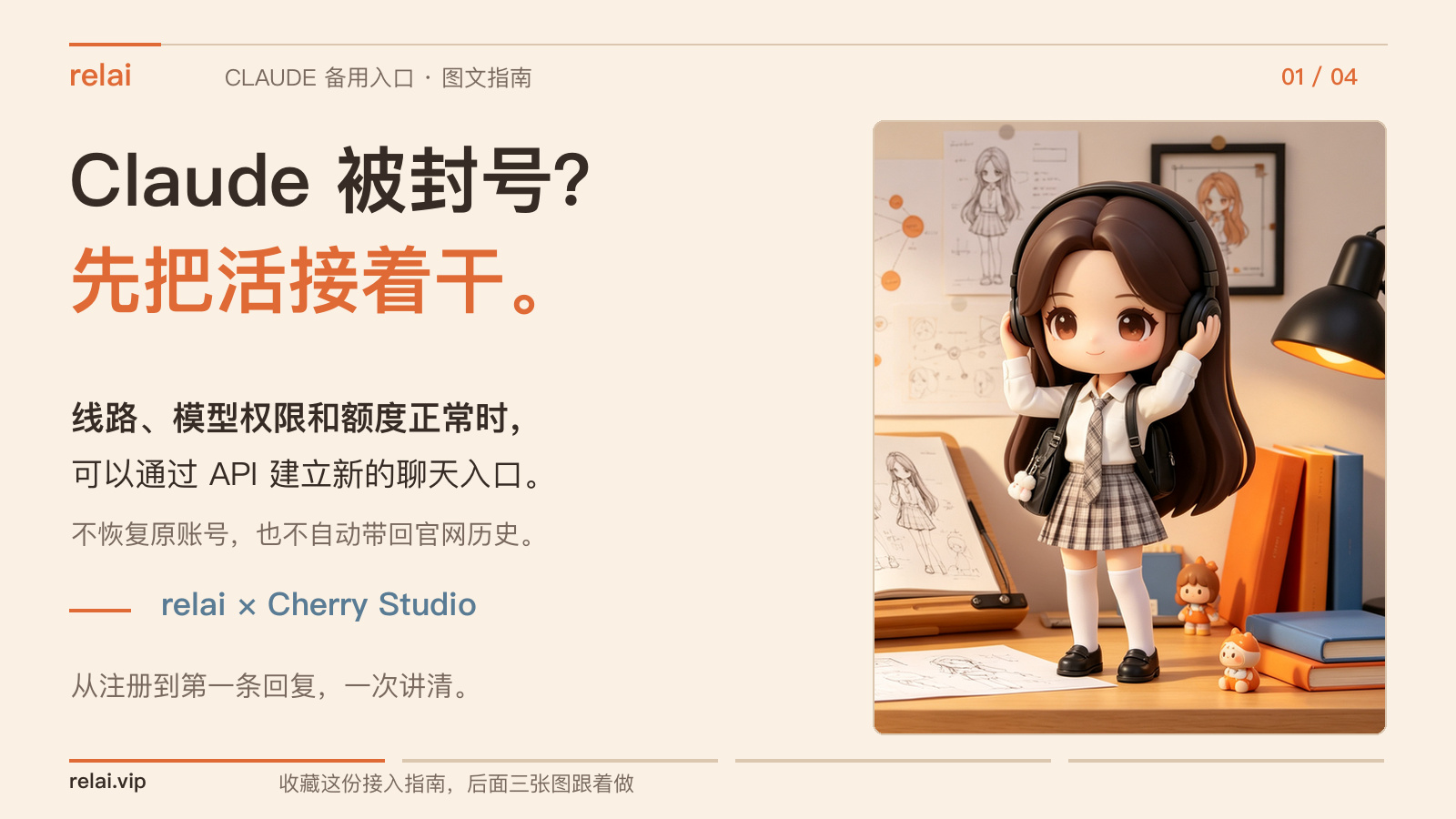 After a Claude ban, relai plus Cherry Studio keeps work going