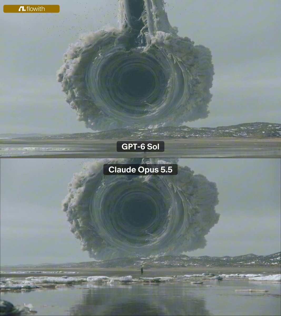 Opus 5.5 and GPT-6 Sol compared on the same script concept
