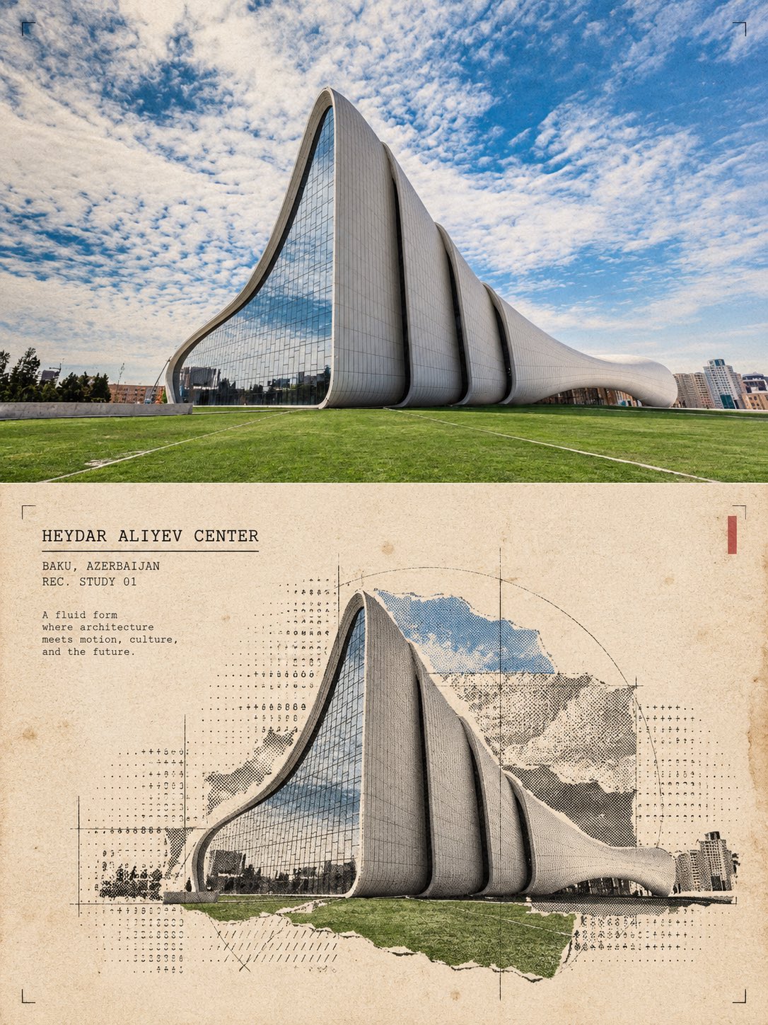 建筑照转半调拼贴海报的 GPT Image 2.5 提示词(第 3 张,共 3 张)