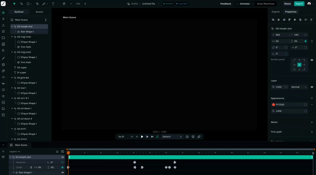 Building an editable Claude motion reel with Opus 5.5 and Lottie Creator MCP