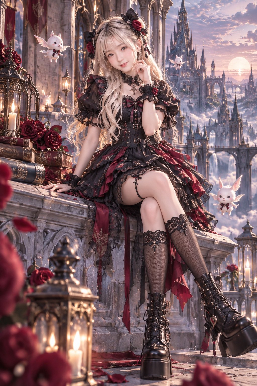 ChatGPT Images 2.5 generates a gothic lolita fantasy illustration
