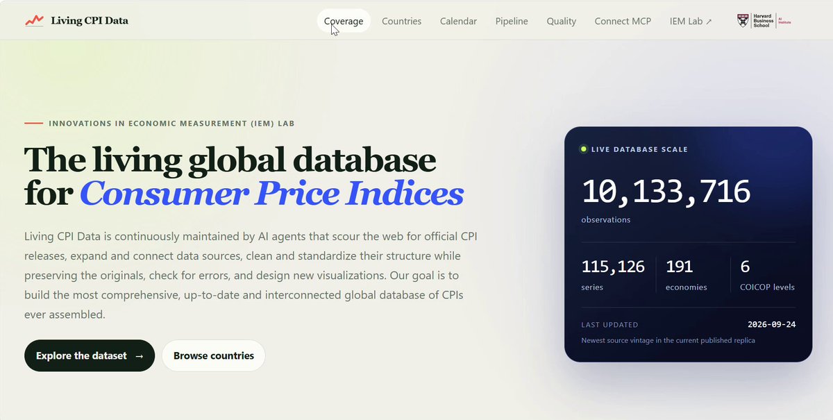 Harvard Business School launches AI-driven global CPI database
