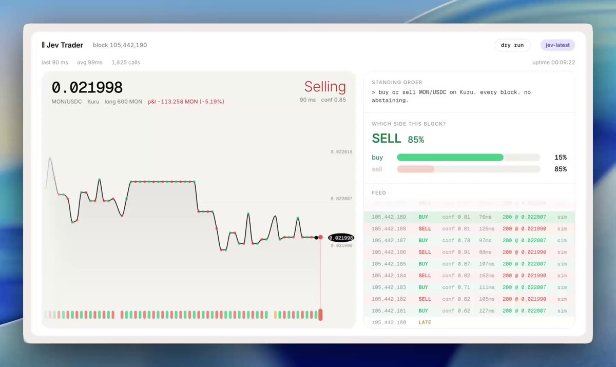 Building a fully autonomous onchain trading bot with Jev in one night
