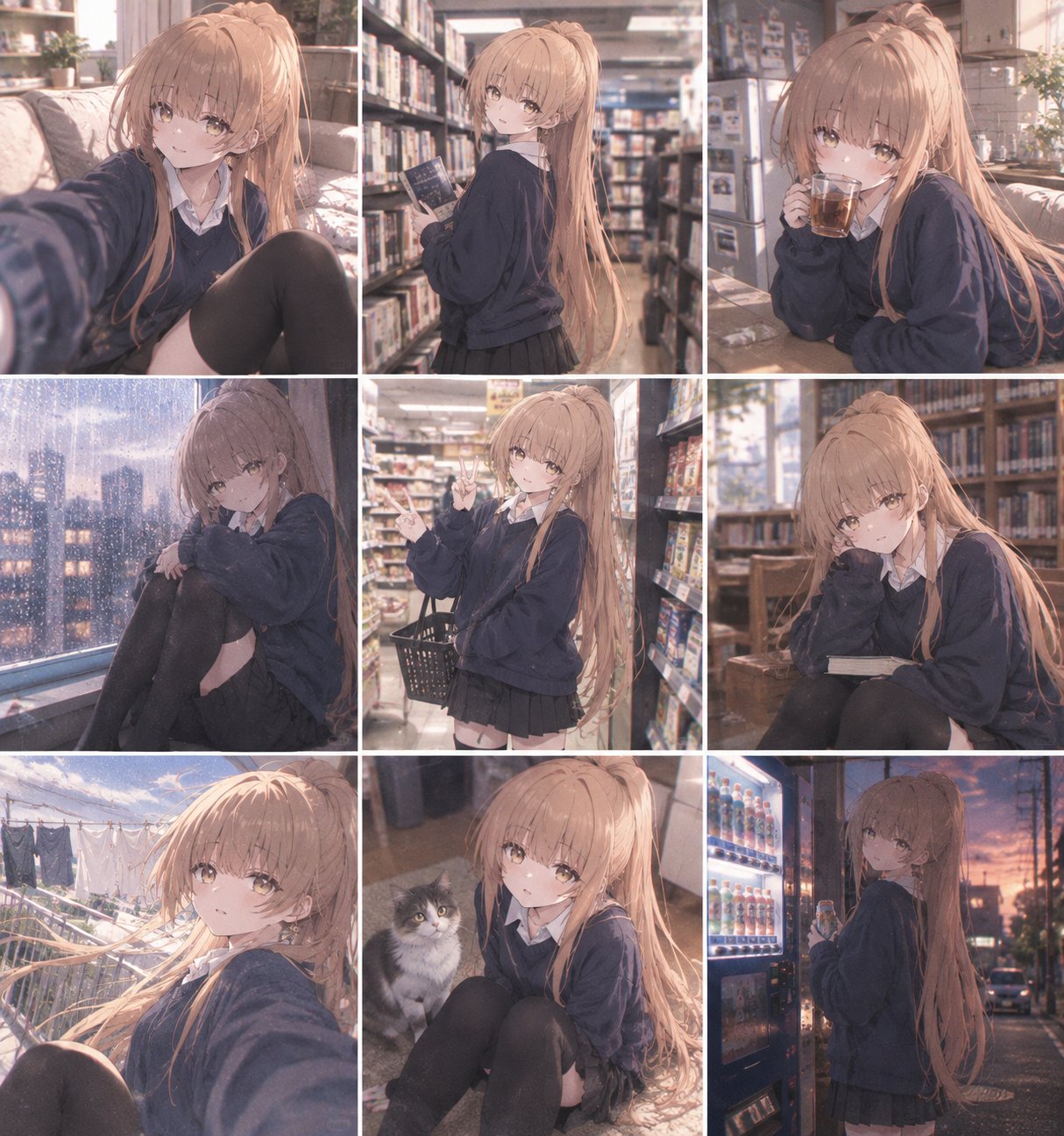 GPT Image 2.5 makes Polaroid-style selfies of anime characters (image 2 of 2)