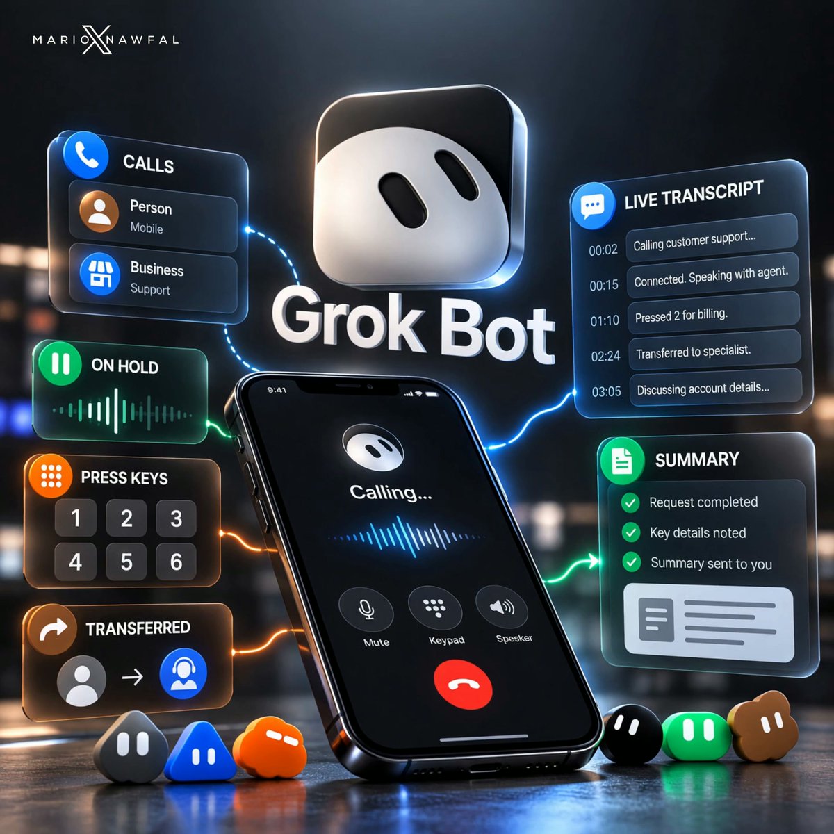 Grok Bot can now make phone calls for you
