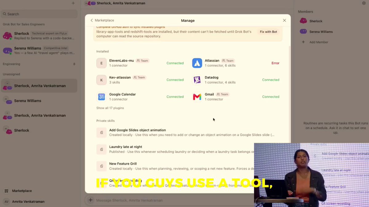 Grok Bot logs into OneNote and Power BI without plugins or MCP