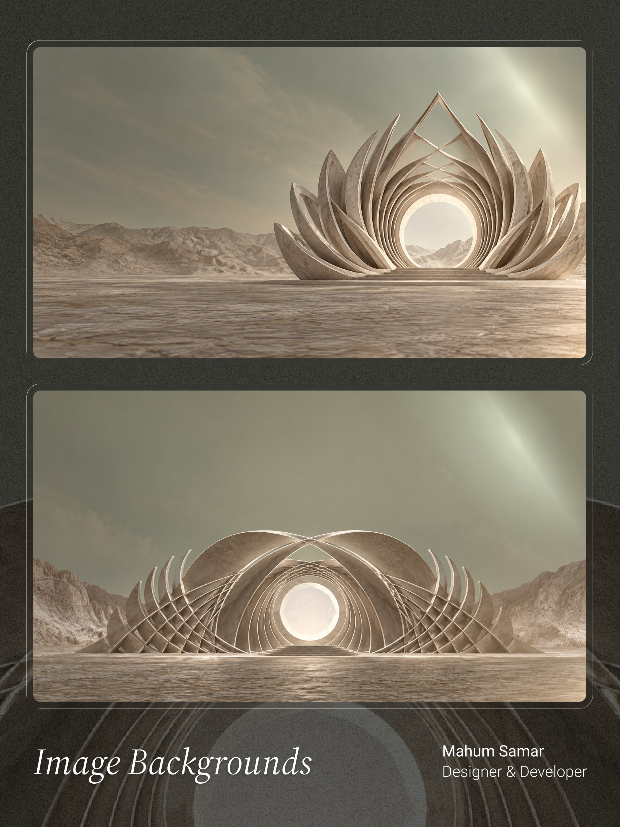Backgrounds generated with ChatGPT Images 2.5, collected