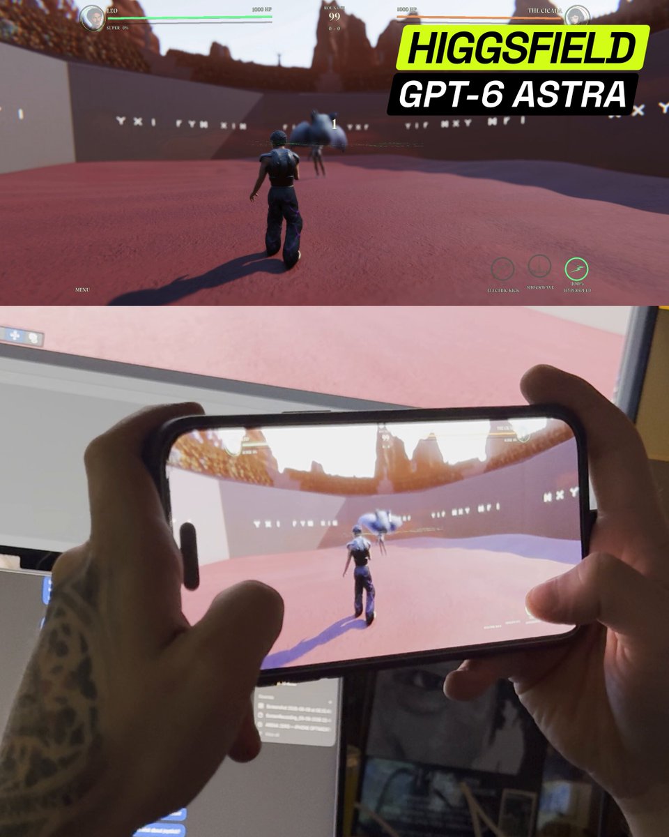 GPT-6 Astra 四小时做出 iPhone 格斗游戏 Arena Zero