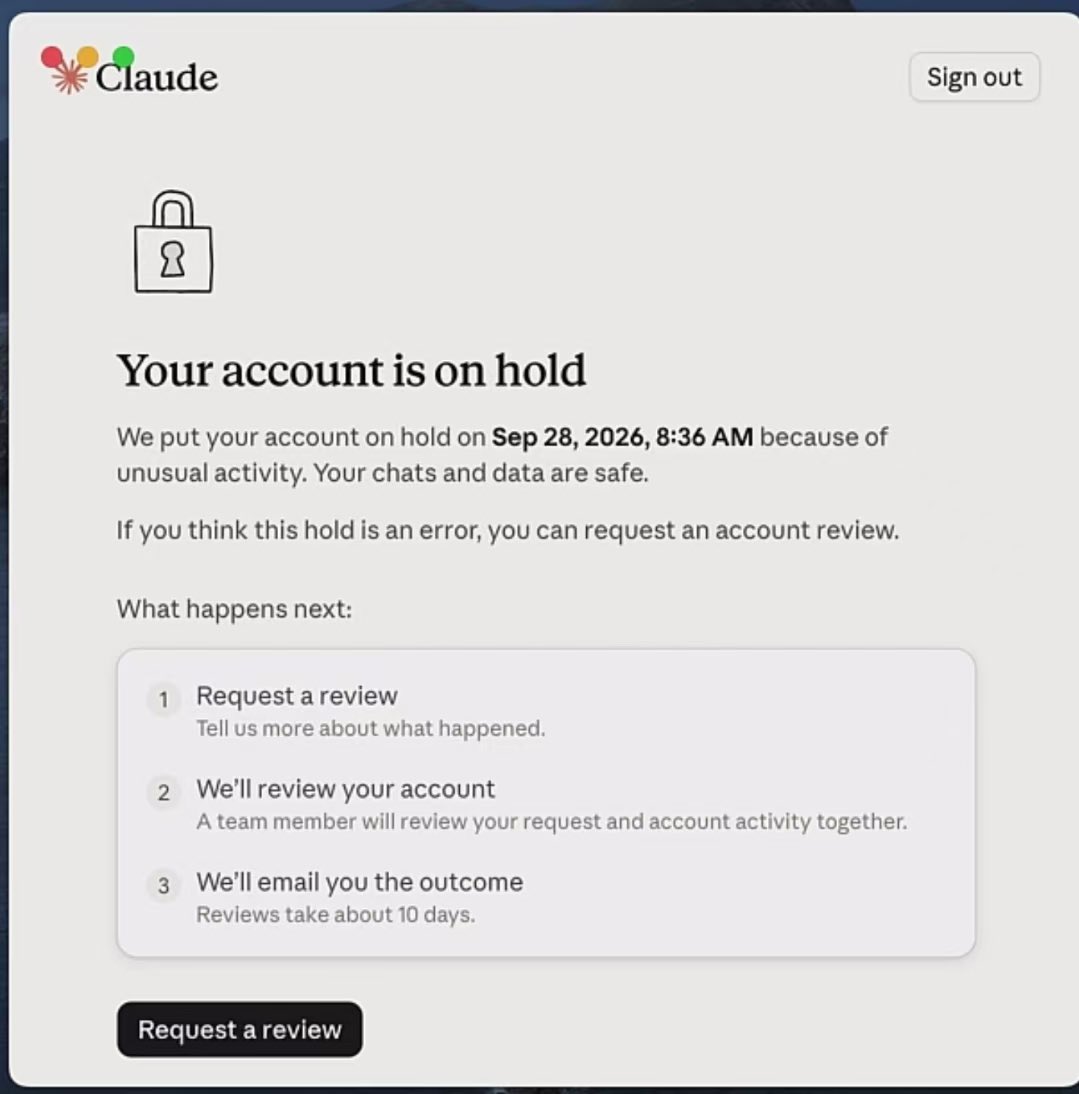 Claude account banned hours after paying for membership, user says