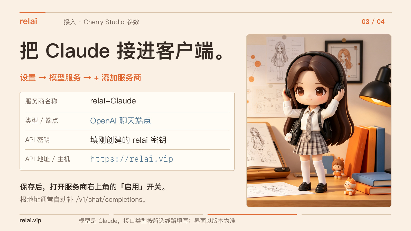 After a Claude ban, relai plus Cherry Studio keeps work going (image 3 of 4)