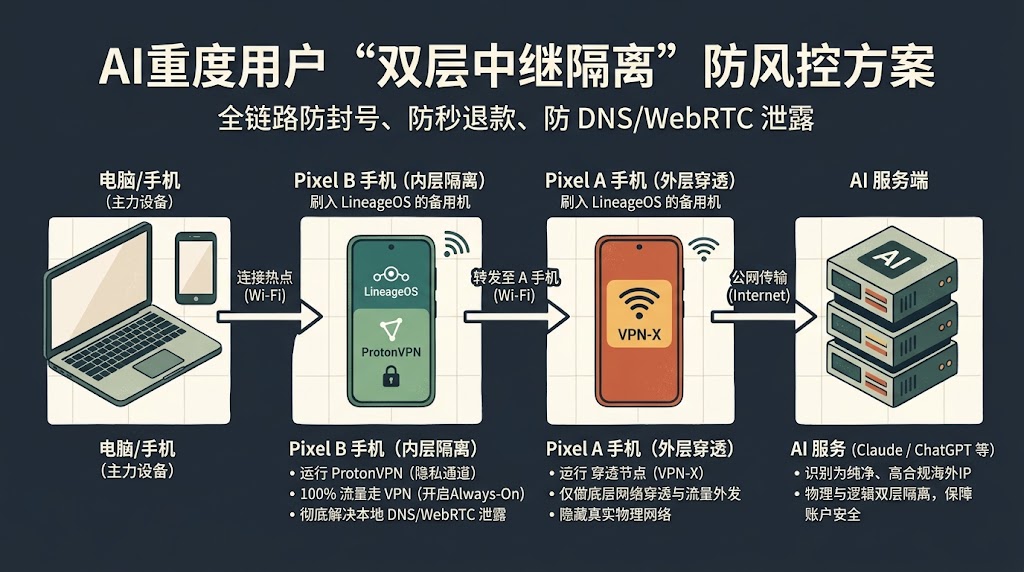 Two-layer relay setup aims to keep Claude and ChatGPT accounts from being banned