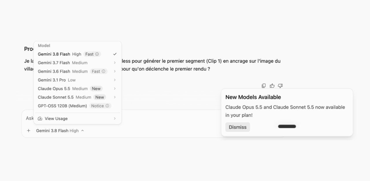 Antigravity adds Claude Opus 5.5 and Sonnet 5.5 for Pro and Ultra users