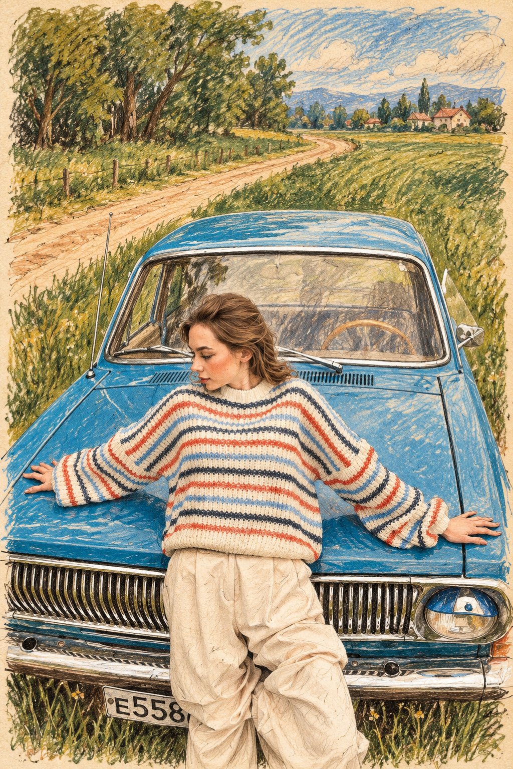 GPT Image 2.5 照片转手绘旅行插画提示词(第 2 张,共 3 张)