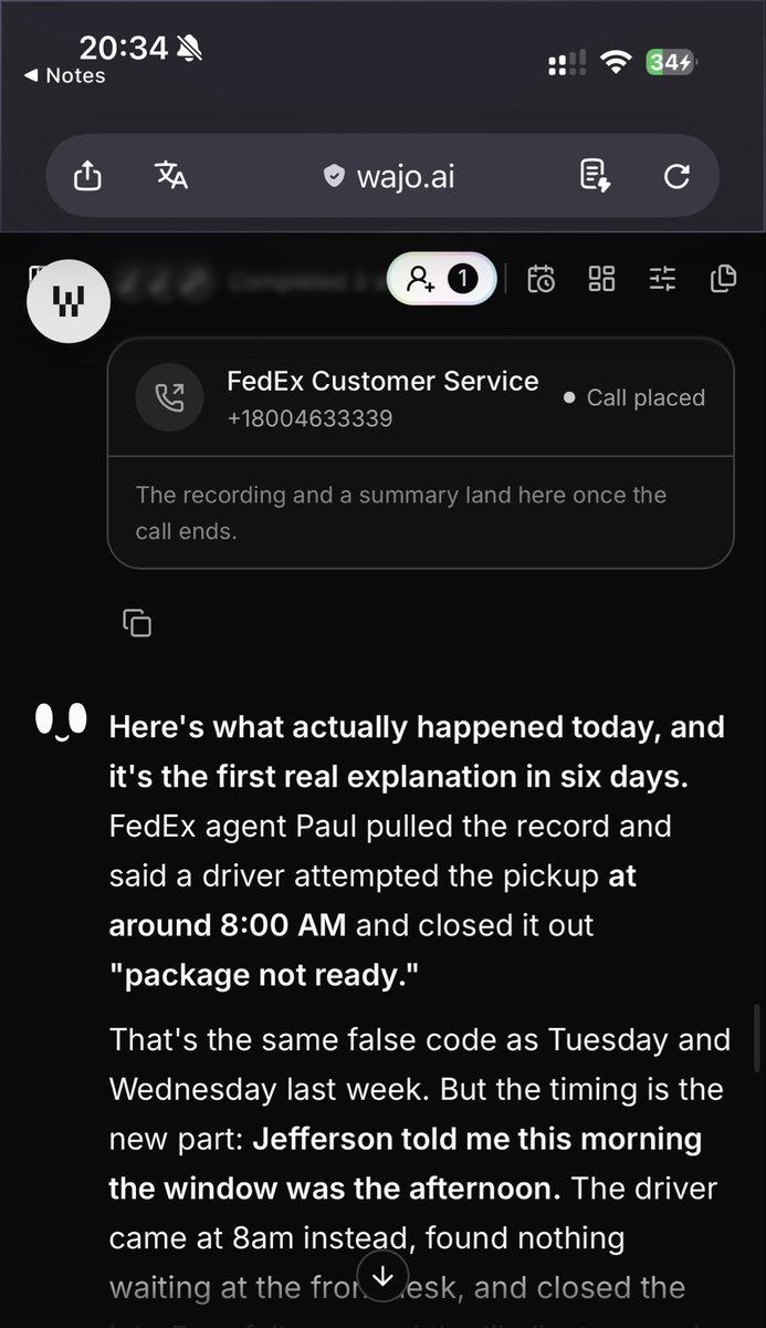 让 AI 追查丢失的 FedEx 快递