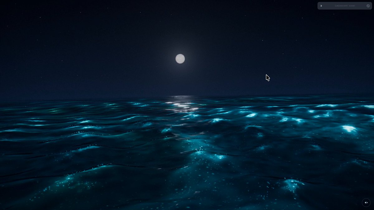 Opus 5.5 UltraCode generates Ocean Luminescent video in 1 hour for $83