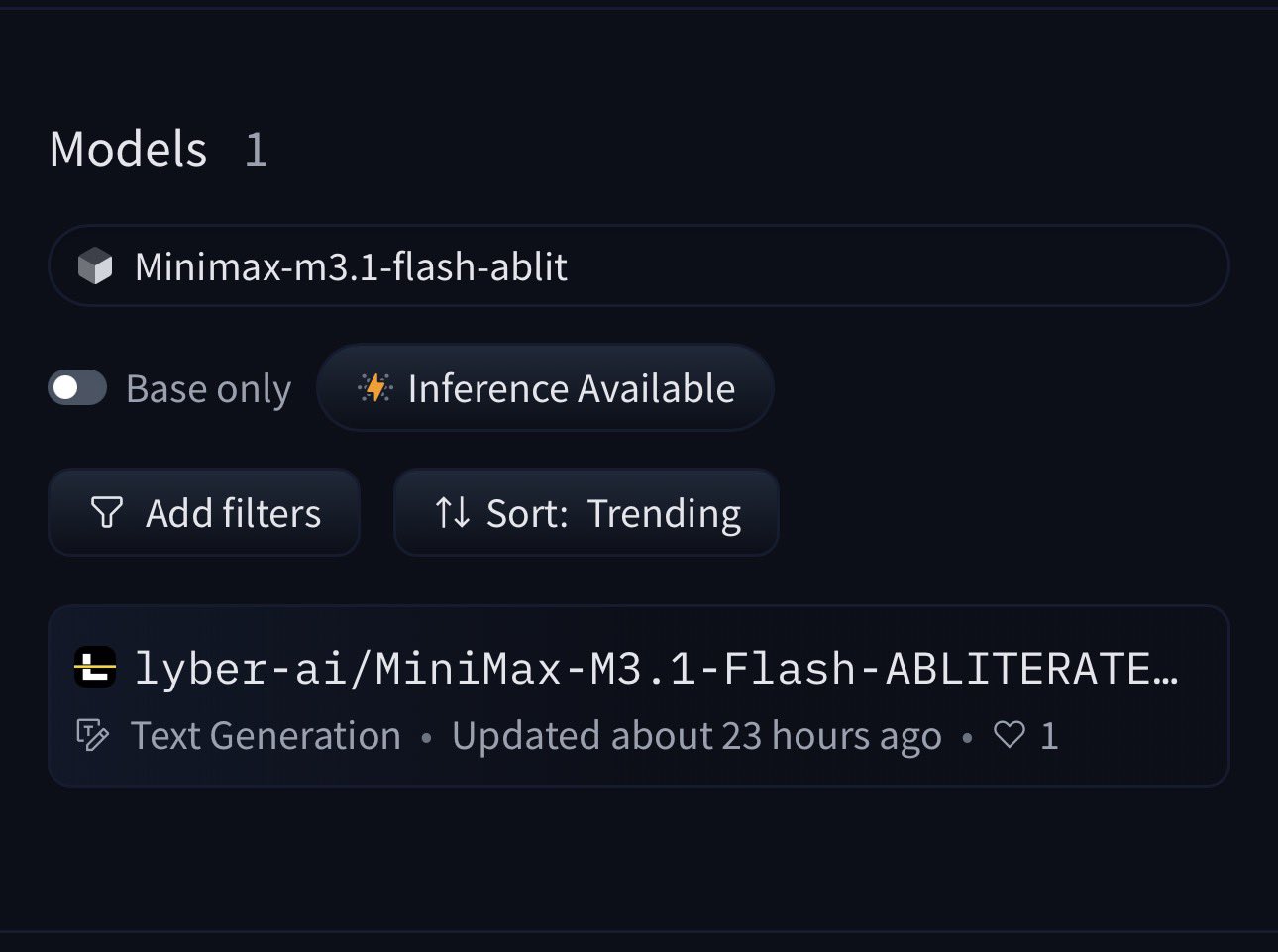 实测：M3.1 Flash 难以 abliteration，HF 上无相关模型