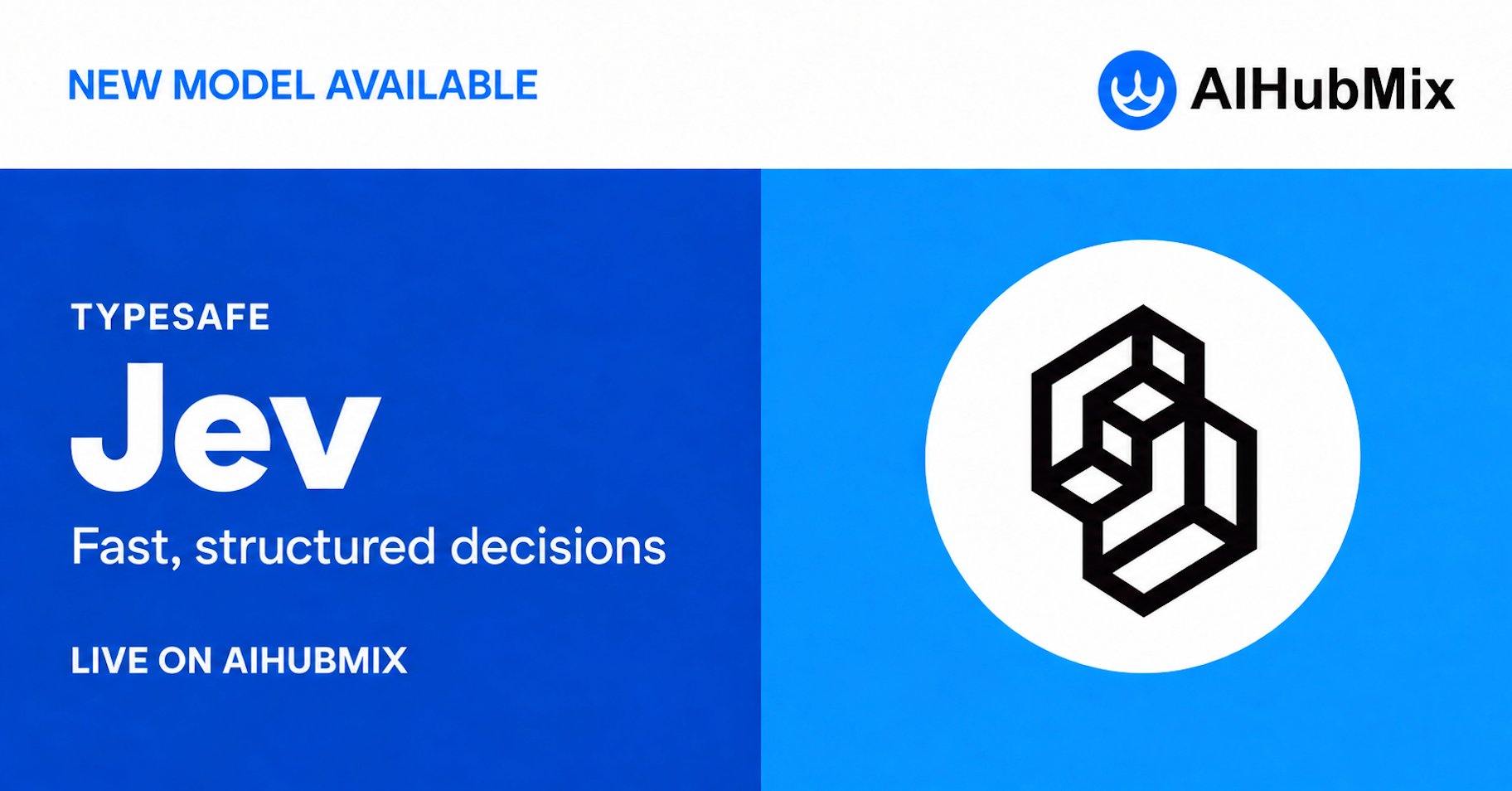 Jev 上线 AIHubMix，无需等待名单