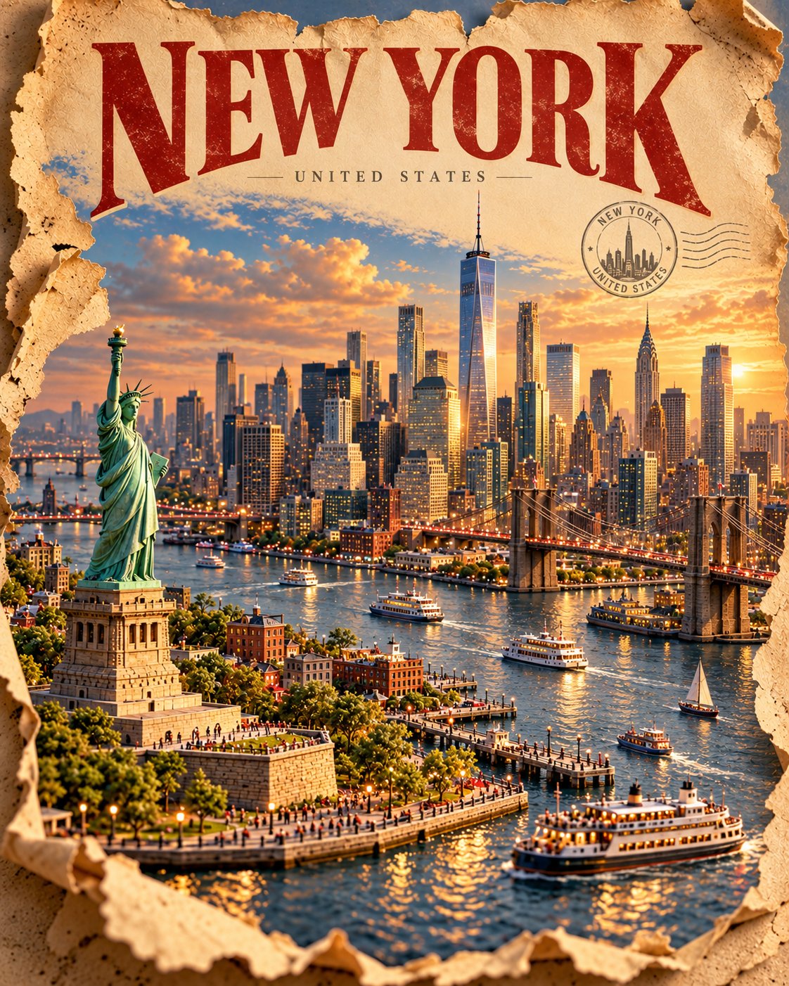 GPT Image 2.5 prompt for miniature 3D travel posters (image 4 of 4)