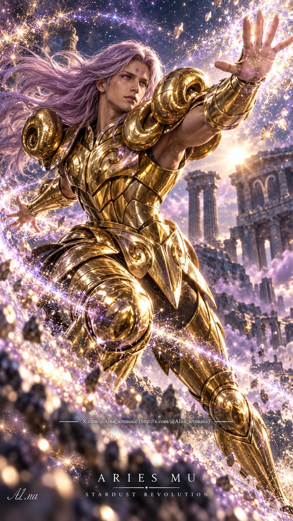 GPT Image 2.5 renders Saint Seiya Gold Saints in AAA style (image 2 of 4)
