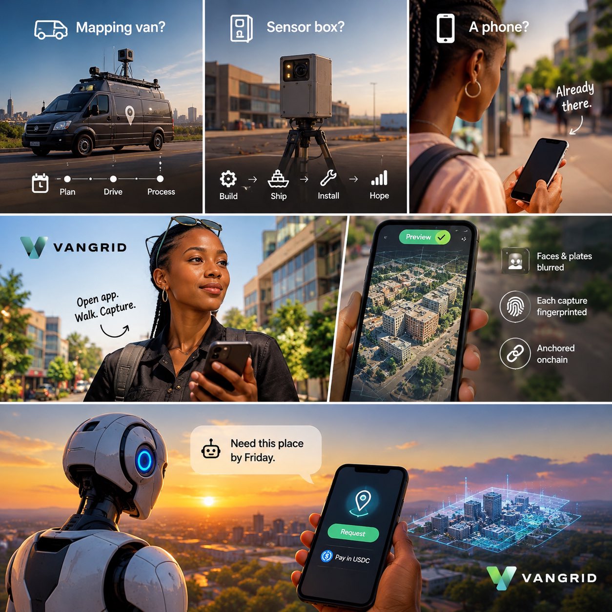 Vangrid 用悬赏众包手机采集 3D 数据,AI agent 可经 API 下单