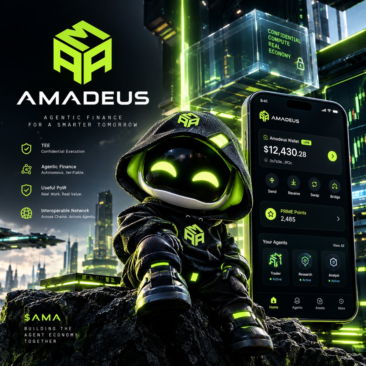 AMA Protocol's Amadeus wallet arrives on Google Play