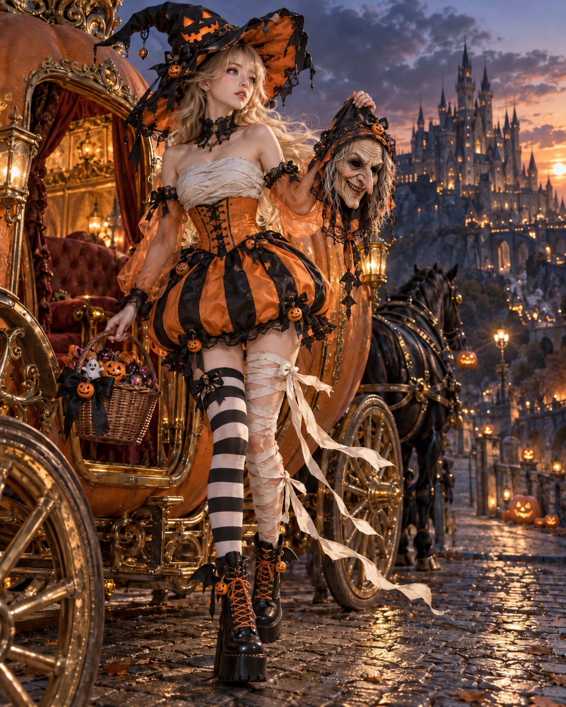 GPT-Image 2.5 draws Cinderella at a royal castle costume party