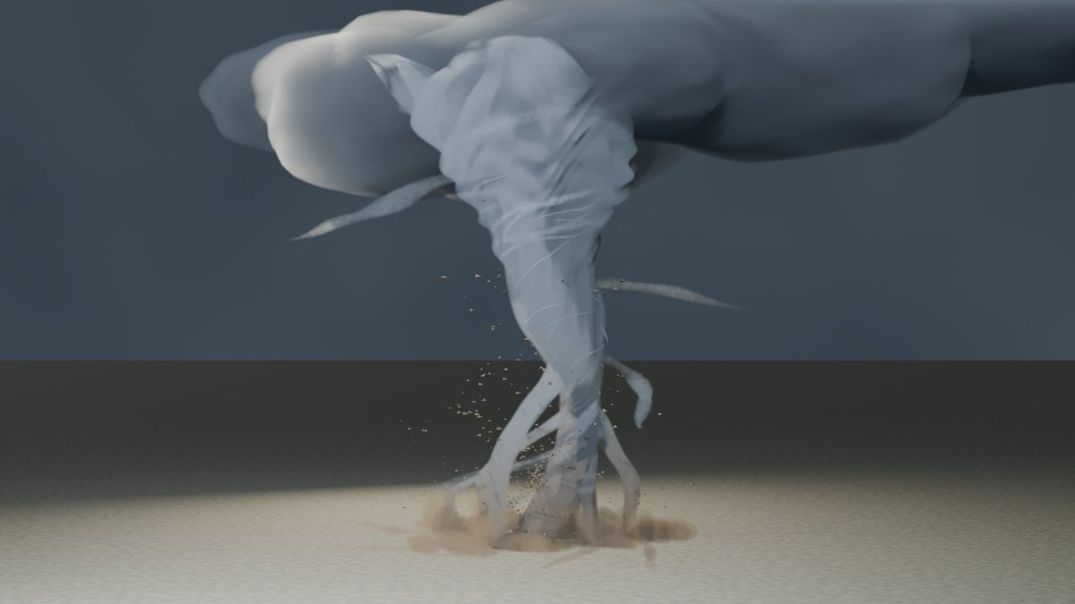 Union Alpha 经 MCP 在 Blender 从零建出龙卷风场景