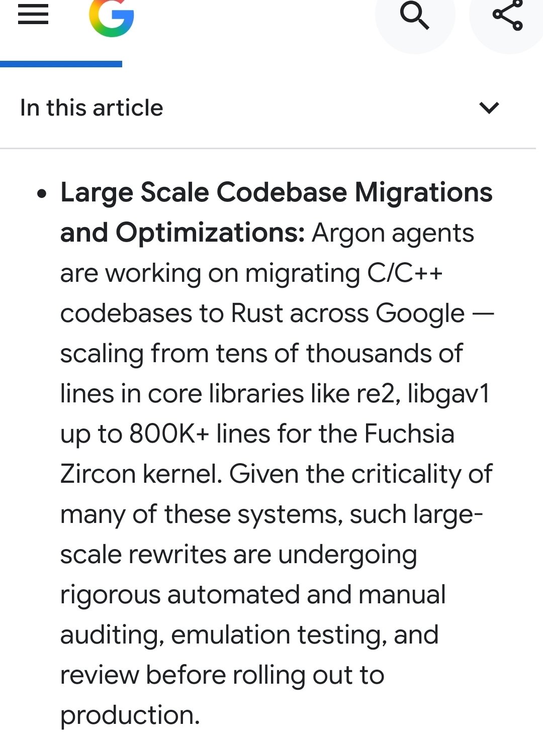 Google's Gemini 4 Argon C++ to Rust migration still keeps human review