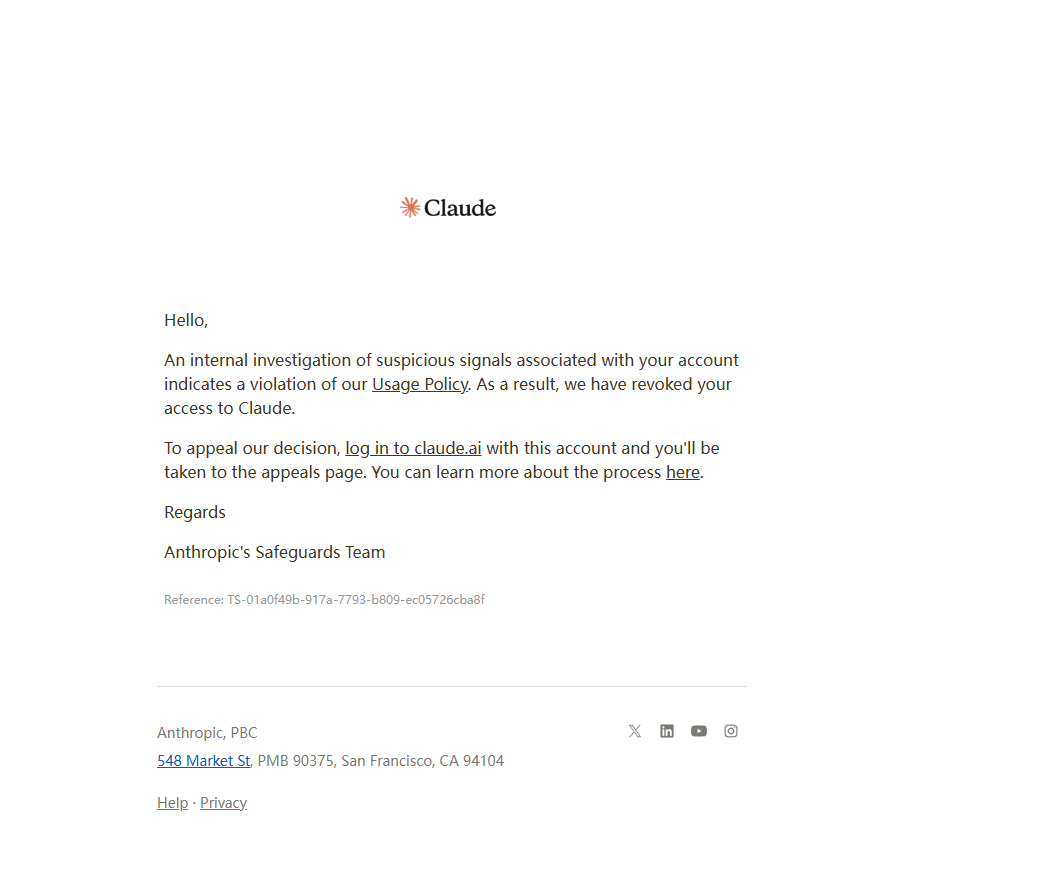 Claude account bans surge from Oct 1, with a replacement account banned in 10 minutes, user says