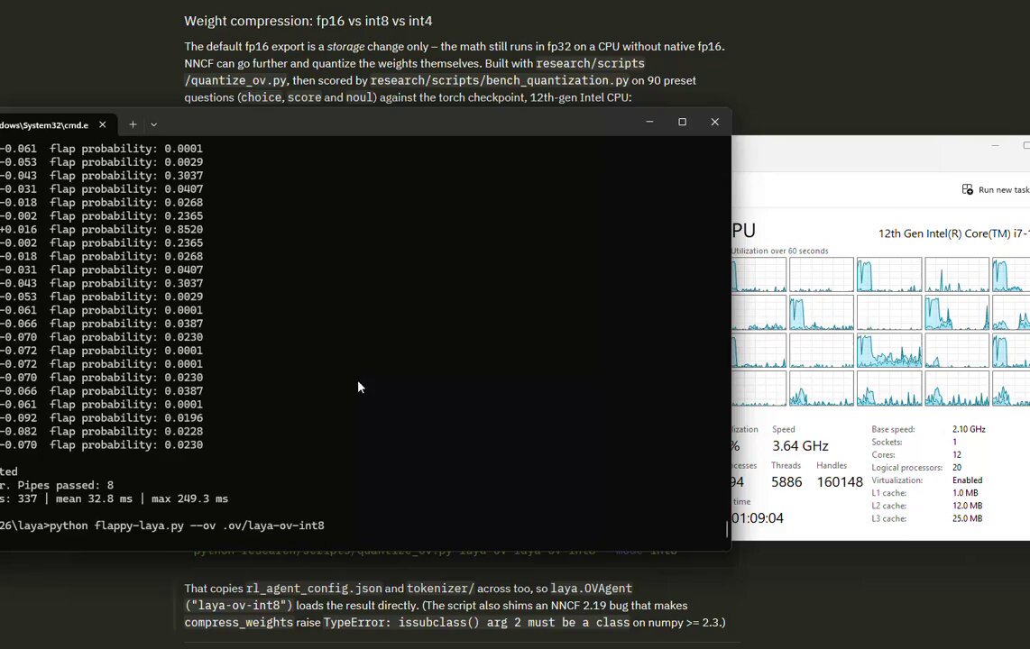 Laya：421M 决策模型在 CPU 上实时玩 Flappy Bird
