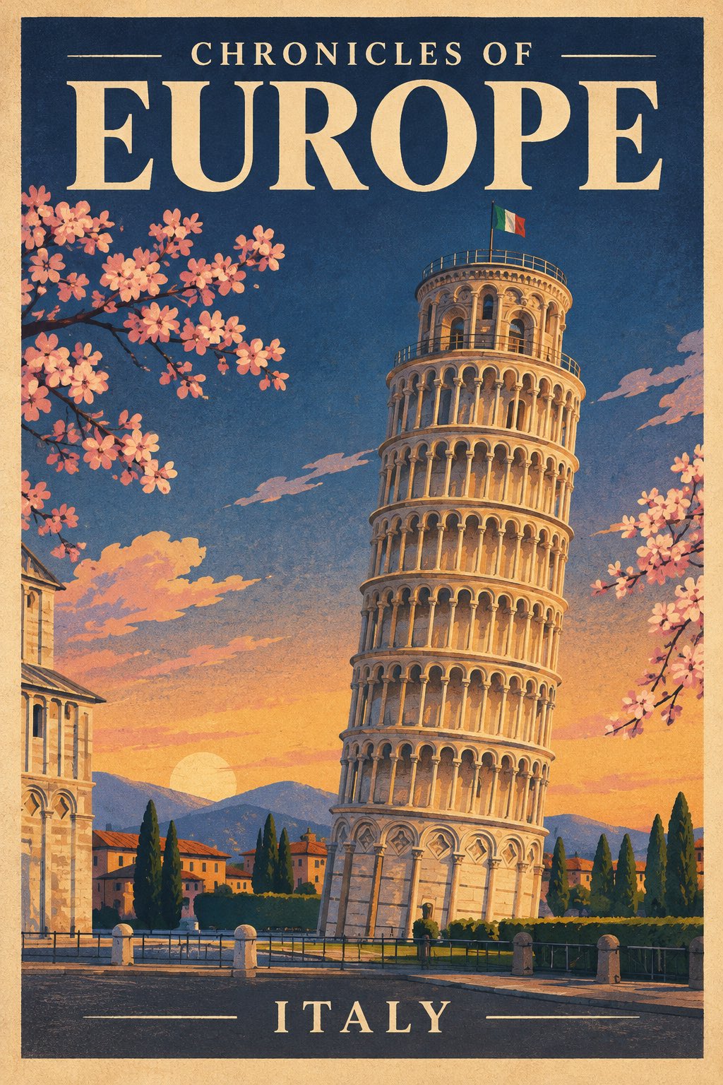 GPT Image 2.5 prompt for vintage travel posters (image 2 of 2)