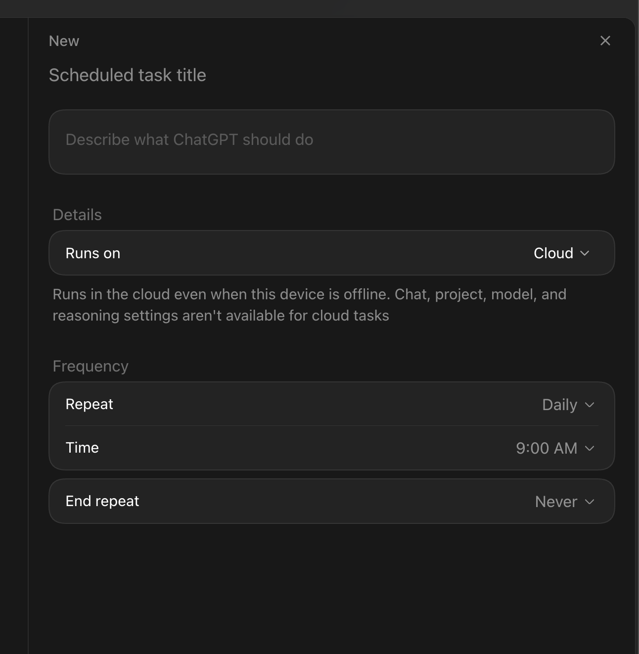 Codex desktop app adds finances and cloud task scheduling (image 1 of 2)