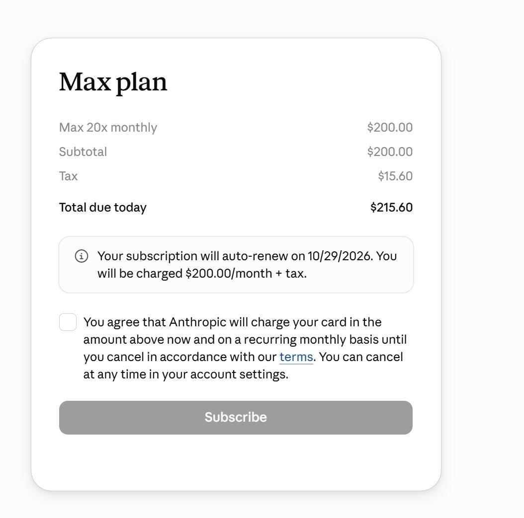 Claude Max via App Store costs more but allows Apple refunds, user notes (image 2 of 2)