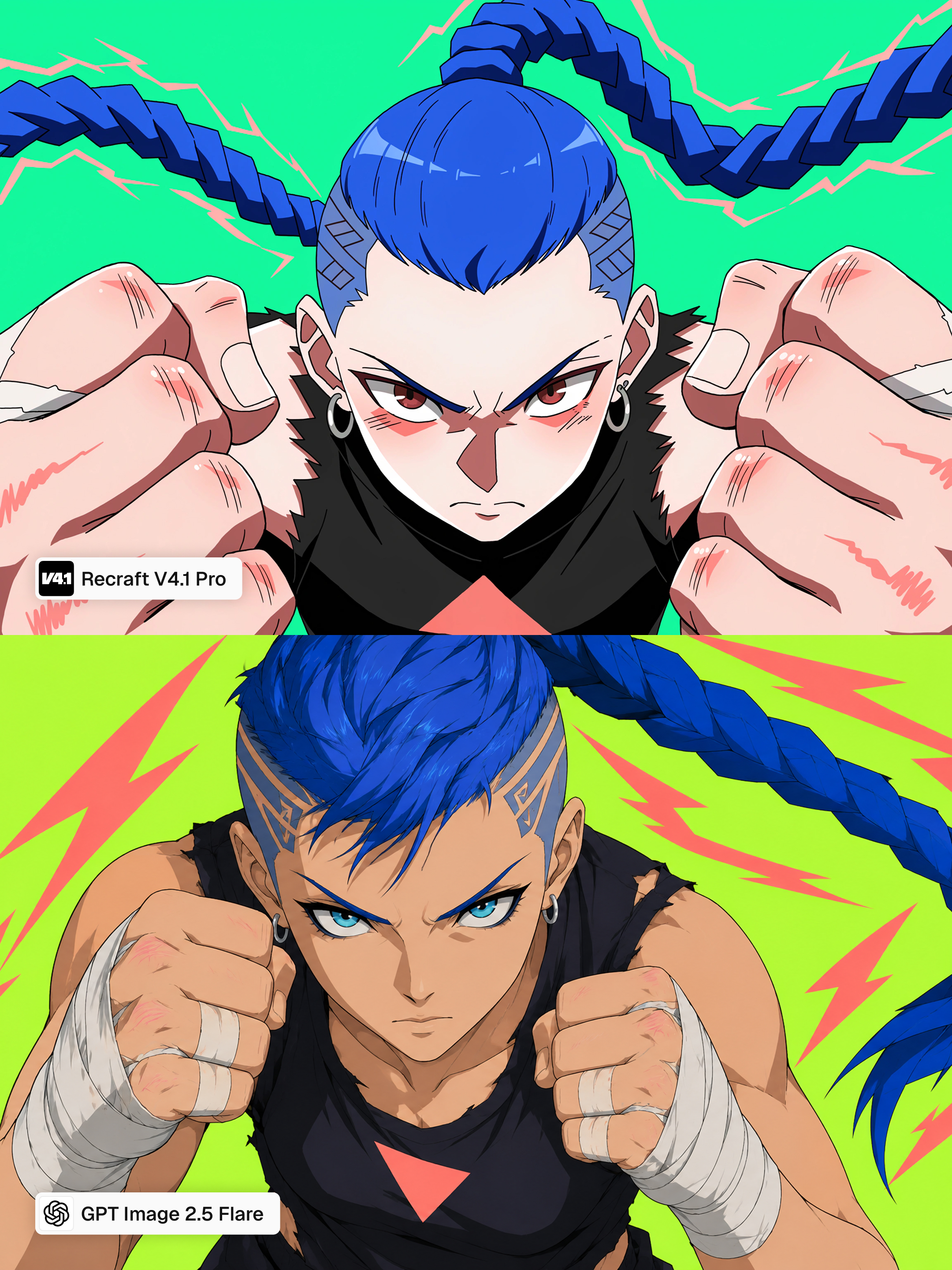 GPT Image 2.5 Flare 对比 Recraft V4.1 Pro