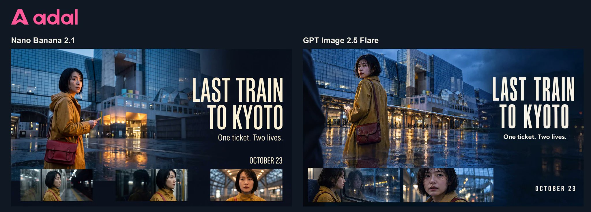 Nano Banana 2.1 vs GPT Image 2.5 Flare on the same prompt