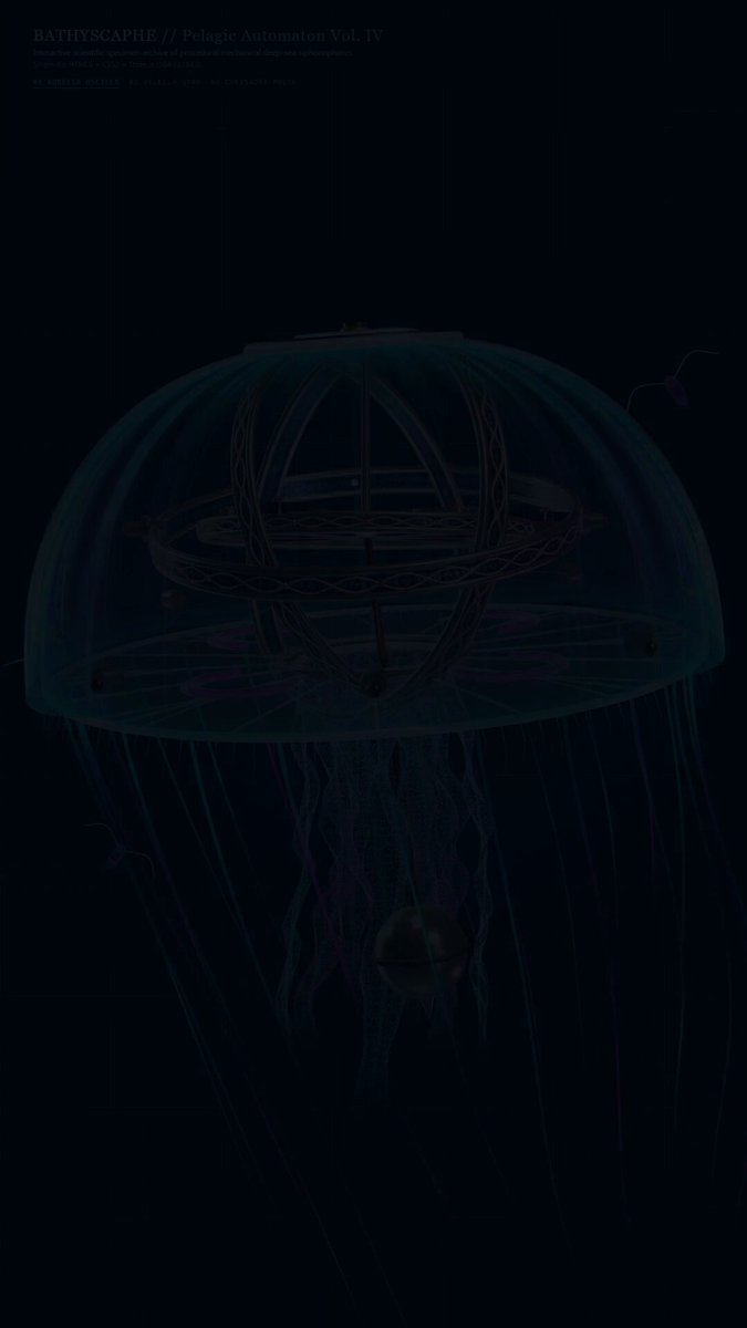 Gemini 4 Argon High 在 Antigravity 生成 Three.js 深海机械水母博物馆