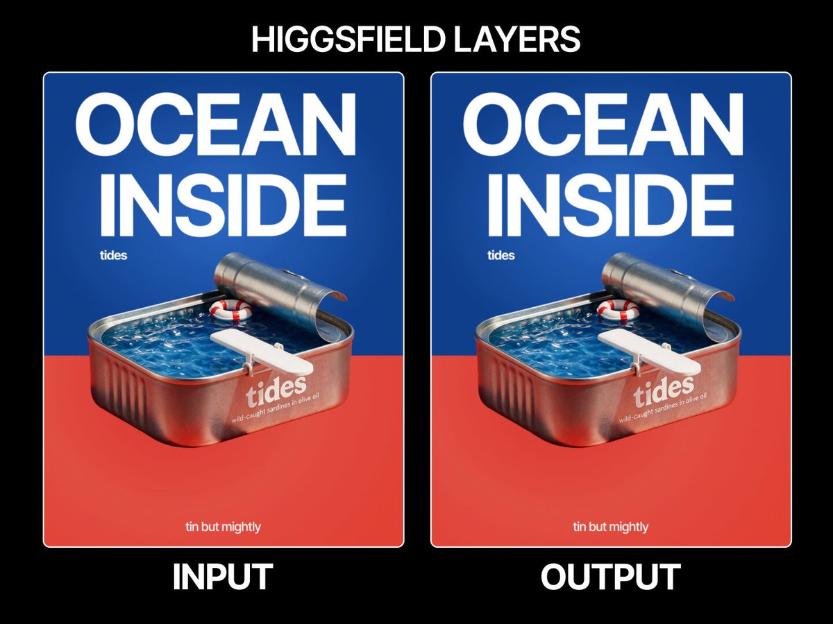 Higgsfield Layers 上线：海报改版不用重做