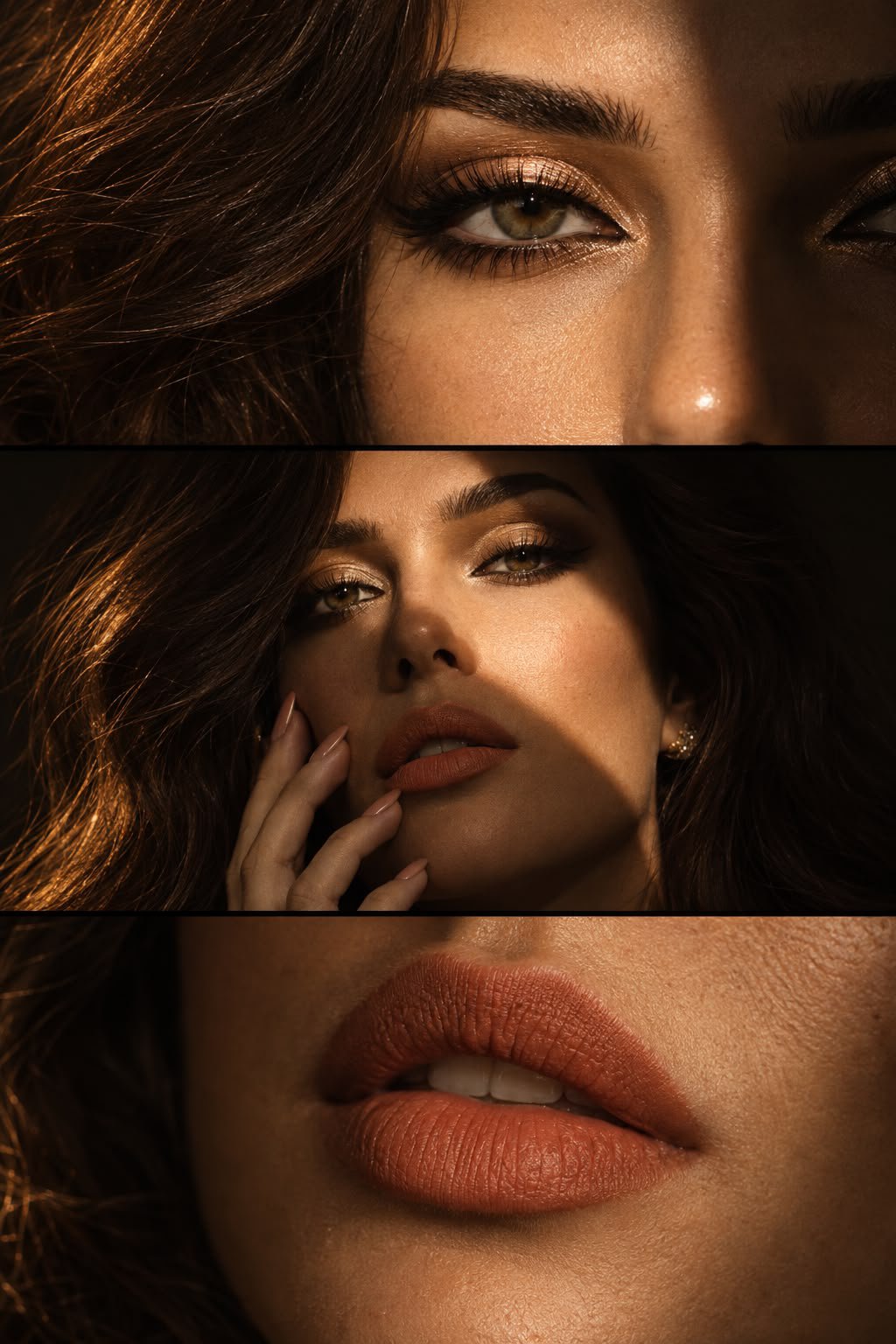 GPT Image 2.5 beauty triptych prompt with face consistency (image 2 of 2)