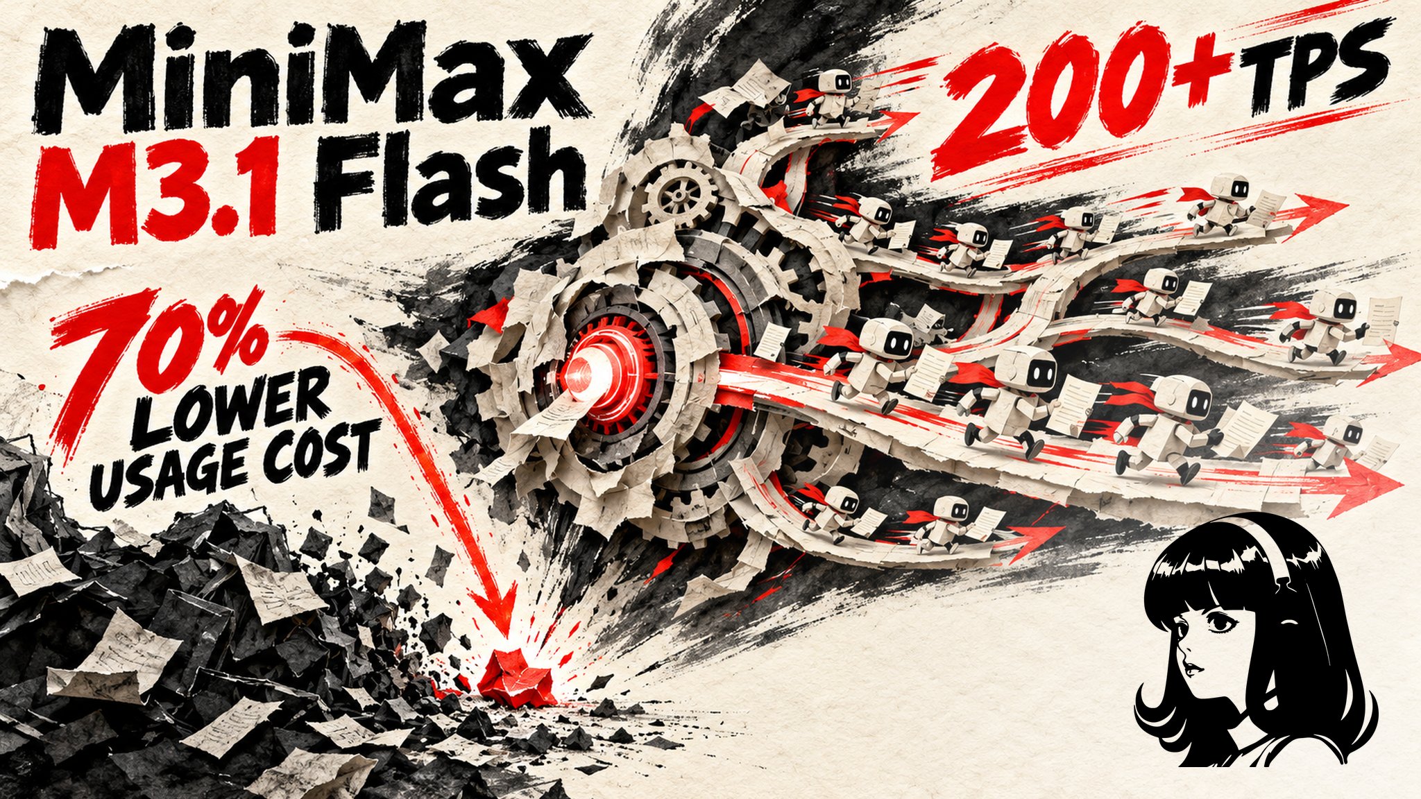 MiniMax M3.1 Flash 官方规格：$0.15/$0.60，200+ TPS