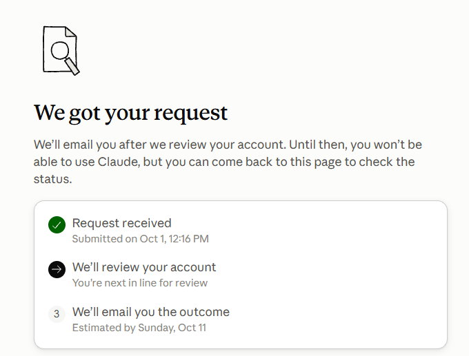 Claude account put on hold for "unusual activity" despite KYC, user says