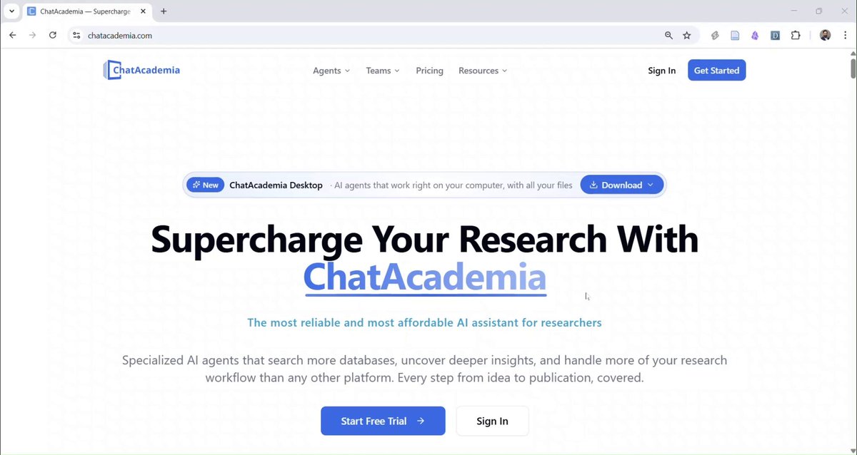 Chat Academia Desktop 上线：可本地安装的研究文档 AI Agent