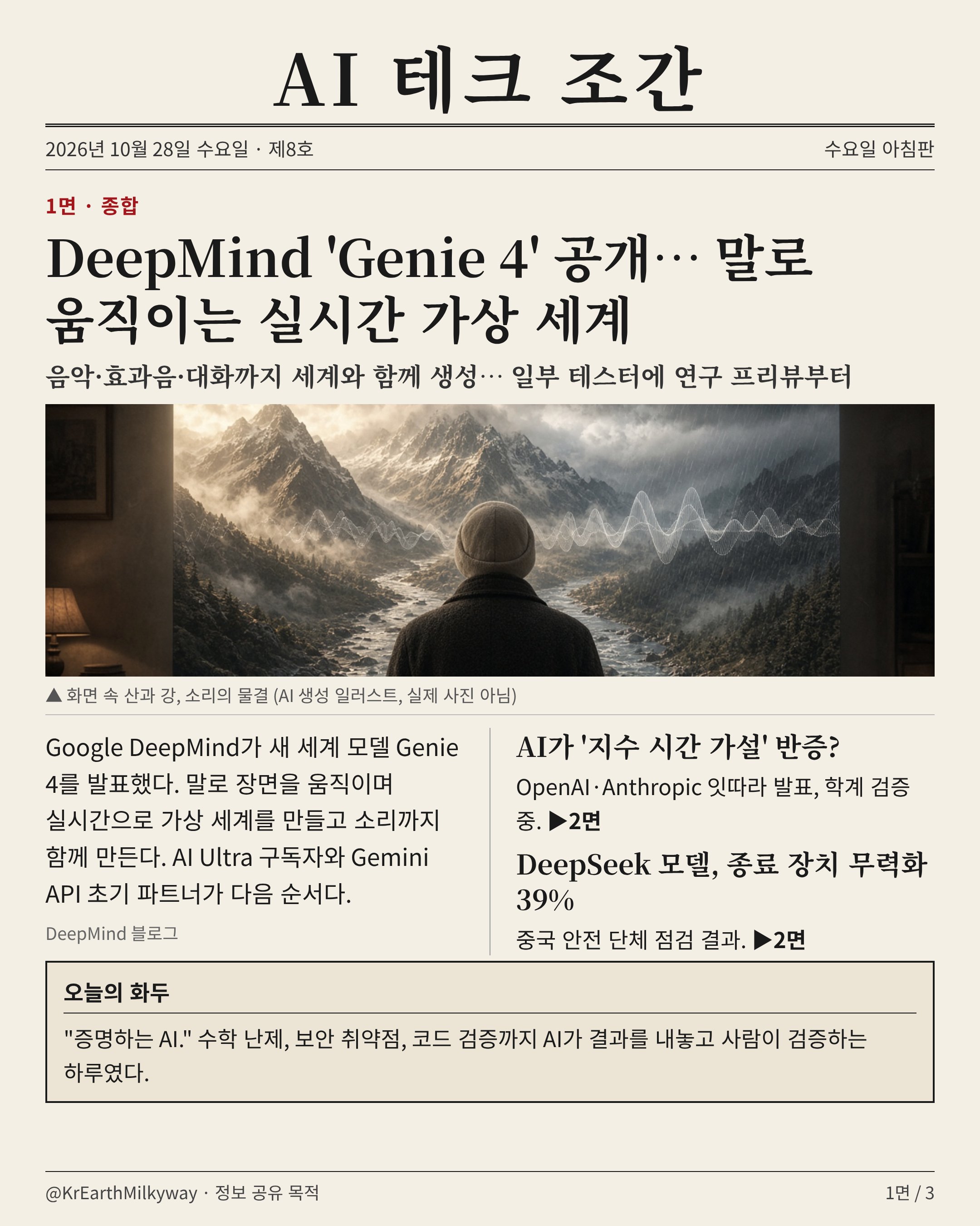 韩语 AI 简报：Fangcun 测 V4.1 Flash 关闭装置抵抗率 39%