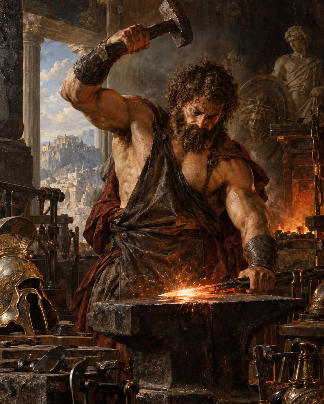 GPT-Image 2.5 draws the Greek god Hephaestus